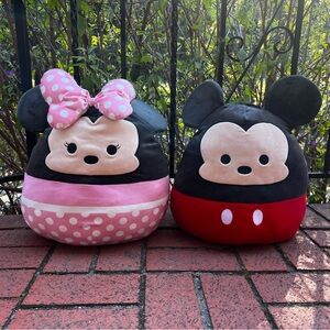 Minnie and Mickey Mouse Squishmallow Set